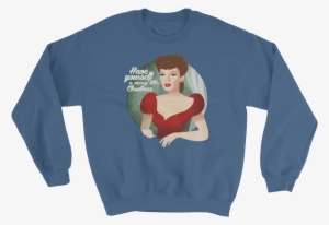 Christmas Garland Long Sleeve Swish Embassy - Frenchies Family Sweatshirt