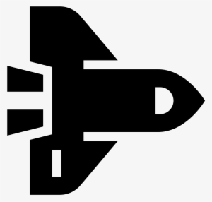 Space Shuttle Filled Icon - Missile