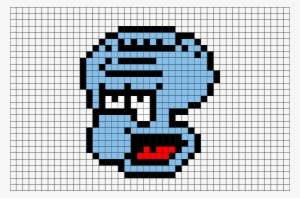 Squidward Pixel Art