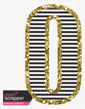 Baby On Board - Gold Glitter Number 2