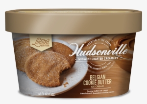 Belgian Cookie Butter Carton - Hudsonville Cookie Butter Ice Cream