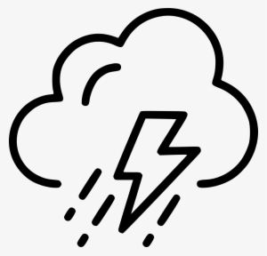 Cloud Lightening Rain Storm Comments - Icon