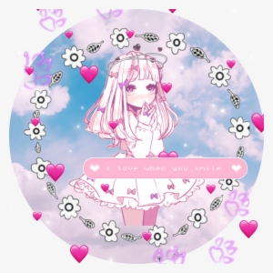 Pfp Anime Girl Kawaii Loli Adorable Cute Hearts Pawprin - Anime Girls Pfp