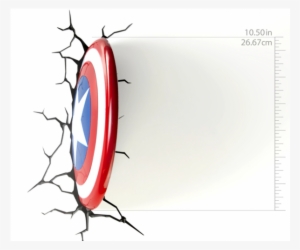 3d Lights - Captan America Shield