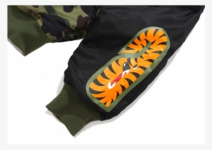 Bathing Ape Shark Zip Hoody Orange Large