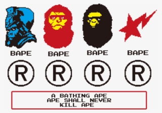 This Graphics Is Based On Classic Nintendo 8bit Like - Bathing Ape