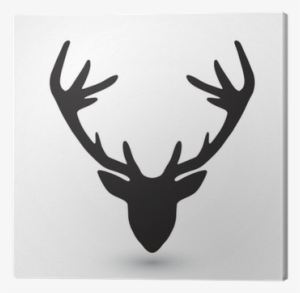 Deer Head Silhouette Png Download - Gallery Direct Kovalto1's 'deer Head' Gallery Wrapped