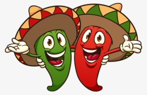 The Taste Of Mexico - Cartoon Chili Peppers