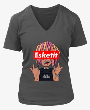 Lil Pump Cartoon Esskeetit T Shirt - Limited Edition - I Love When She Bends Over