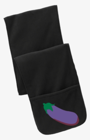 Eggplant Emoji Fs06 Port Authority Fleece Scarf With - Scarf