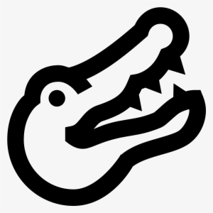 A Drawing Of A Alligator Head - Alligator Icon