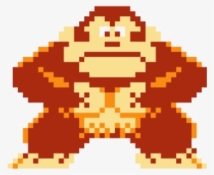 Donkey Kong - Donkey Kong Pixel Art Minecraft