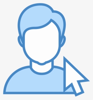 Select User Icon - Businessman Png Icon Blue