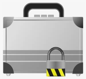 Silver-briefcase - Silver