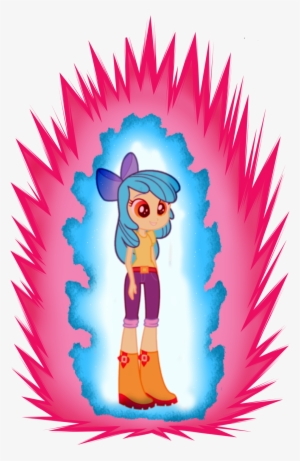 Aura, Bow, Colored, Color Edit, Edit, Equestria Girls, - Goku Super Saiyan Blue Kaioken X20