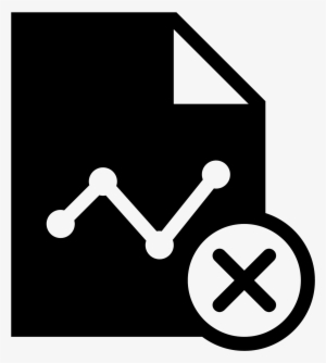 Delete Graph Report Filled Icon - Icon
