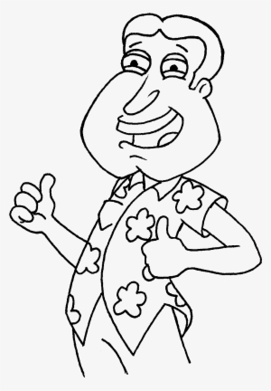 Coloring Pages Of Family Guy Characters With Drawings - Family Guy Quagmire Drawings