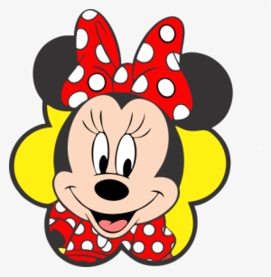 Minnie Vermelha Rosto - Minnie Mouse Png