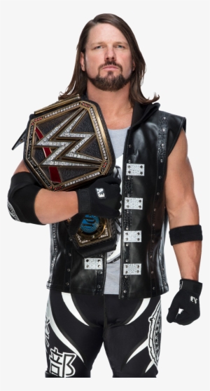 Aj Styles Wwe Champion 2017 New Png By Ambriegnsasylum16 - Wwe Aj Styles