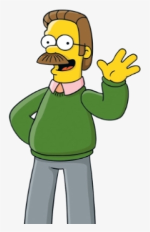The Simpsons Character Ned Flanders - Inside A Church Ks2