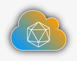 20 Sided Dice Gaming Vinyl Decal Gold