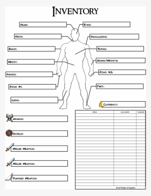 D20 Outline Png Clip Transparent Library - Dnd 5e Equipment Sheet