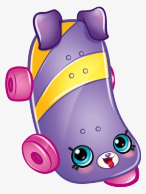 Shopkins Season 5 Petkins List - Shopkins Katie Skateboard
