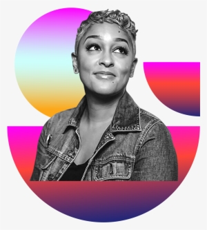 Photo Illustration Of Eve Ewing In Black And White - Education