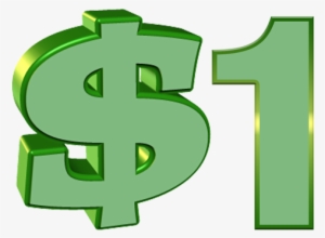 $1 Dollar Quick Advertising - Money Signs Clip Art