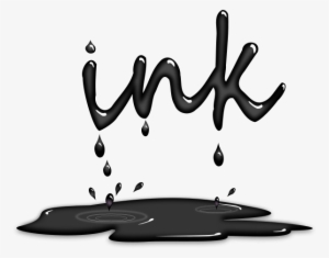 Ink Drip Png Images 600 X - Paint Dripping Into Puddle