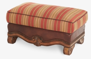 1perfectchoice Carved Wood Frame Brown Leather Red