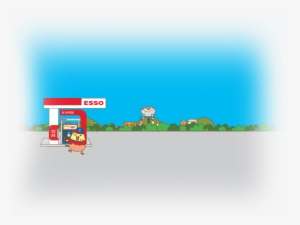 Esso X Gudetama Special Promotion - Illustration