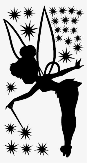 Tinkerbell Silhouette Png Download - Tinkerbell Pumpkin Stencil