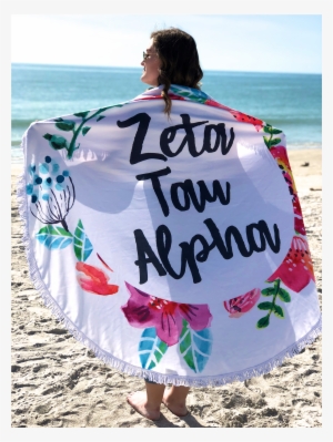 Sigma Kappa Fringe Towel Blanket - Banner
