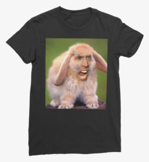 Nicolas Cage's Face On A Rabbit ﻿classic Women's - Nicolas Cage Bunny Rabbit