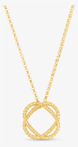 Roberto Coin Barocco 18k Yellow Gold Circle Pendant - Pendant