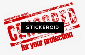 Censored Stamp - Censored Stamp Tile Coaster