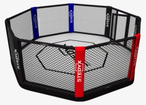 Clipart Black And White Stock Cage Vector Mma Octagon - Mma Octagon Cage Png