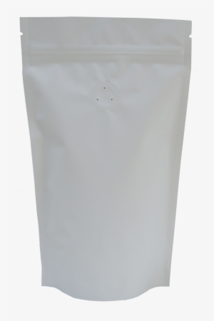 150g Stand Up Pouch With Zip And Valve, Matt White - Stand Up Pouch Cutter