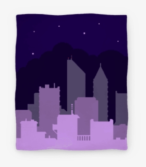 Pixel Cityscape Blanket - Pixel