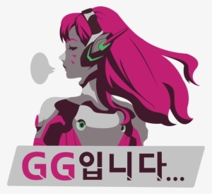 Dva Spray Png - Overwatch Dva Gg Spray Tee Shirt