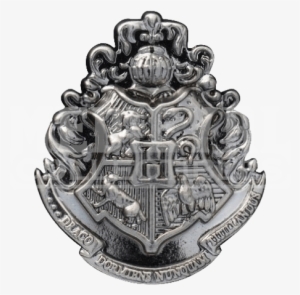 Hogwarts School Crest Lapel Pin - Harry Potter Hogwarts School Crest Logo Pewter Metal