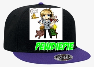 Snapback Flat Bill Hat - Pewdiepie Snapback