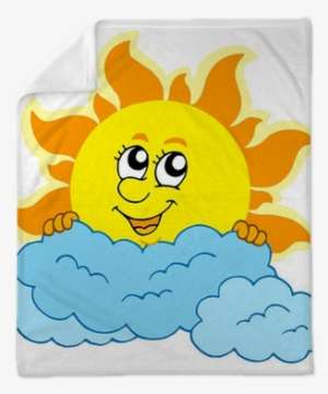Cartoon Sun And Clouds
