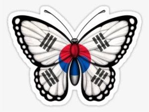 South Korea - Jamaican Flag Stickers