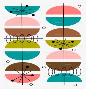 M#century Modern, Atomic Inspired Wallpaper