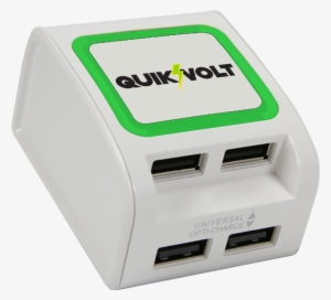 Wp 400x 4 Port Usb Wall Charger - Quikvolt Wp-400x 4-port Usb Wall Charger With Opti-charge