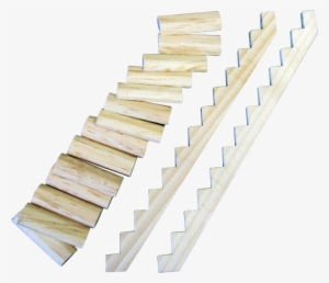 Inch Scale Log Interior Dollhouse Kit - Easy Dollhouse Wooden Stairs