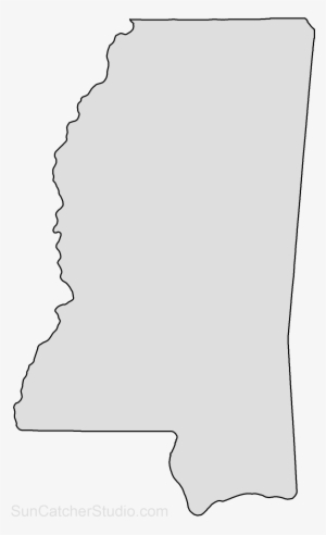 Map Outline, State Outline, Map Puzzle, Us States, - Mississippi State Shape Transparent