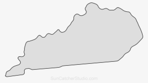 Kentucky Map Outline Png Shape State Stencil Clip Art - Pattern